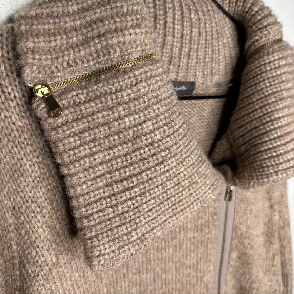 Christopher Fischer Alpaca Cashmere Full Zip Asymmetrical Sweater Cardigan - Picture 2 of 9